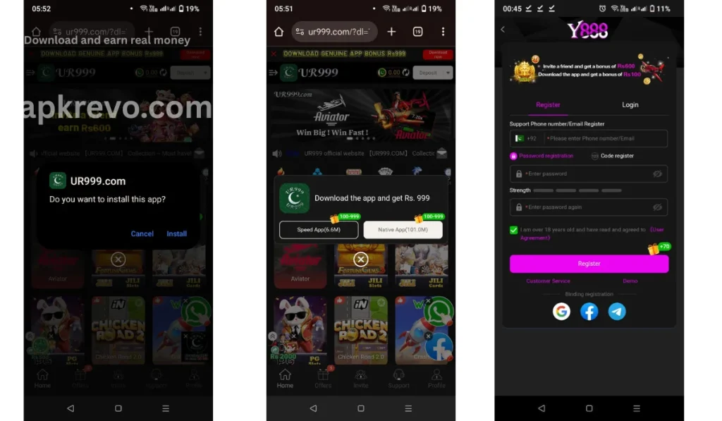 Download and earn real money